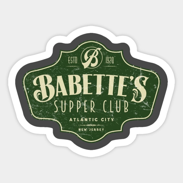 Babette's Supper Club Sticker by MindsparkCreative